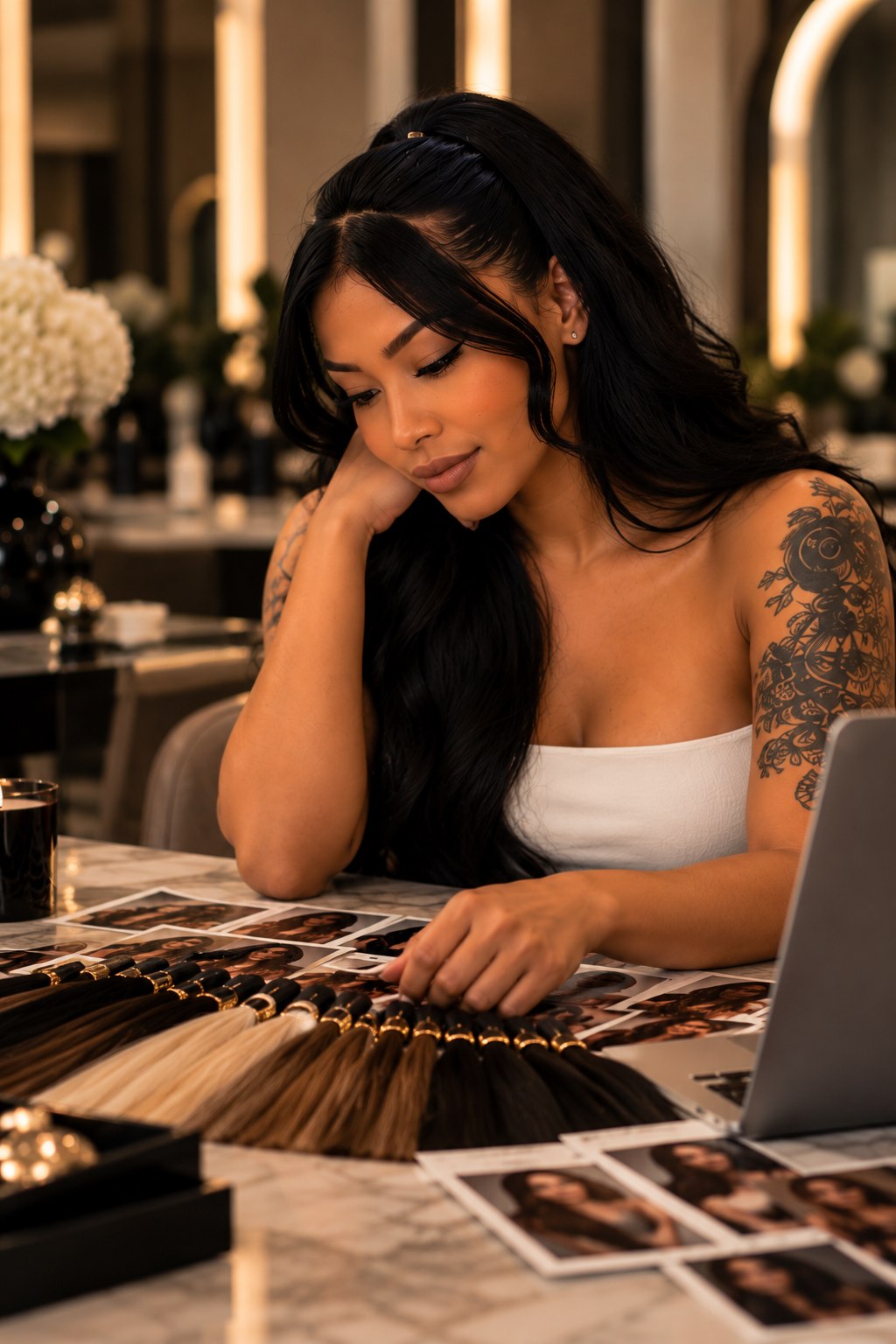 Luxury salon consultation